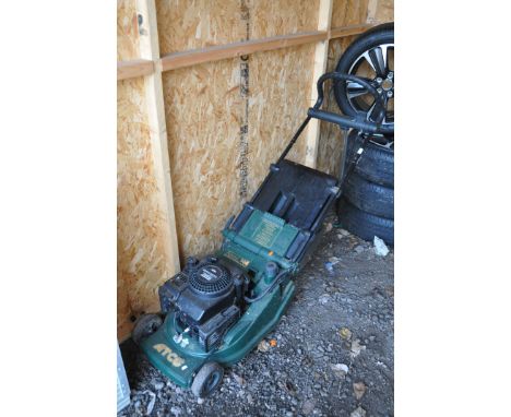 AN ATCO ADMIRAL 16E SELF-PROPELLED PETROL LAWNMOWER, with a grass box (condition report: engine turns but not started, but no