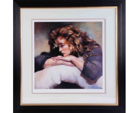 Robert Lenkiewicz (1941-2002) 'Study of Lisa' signed limited edition print 531/750, with certificate of authenticity, 36cm x 