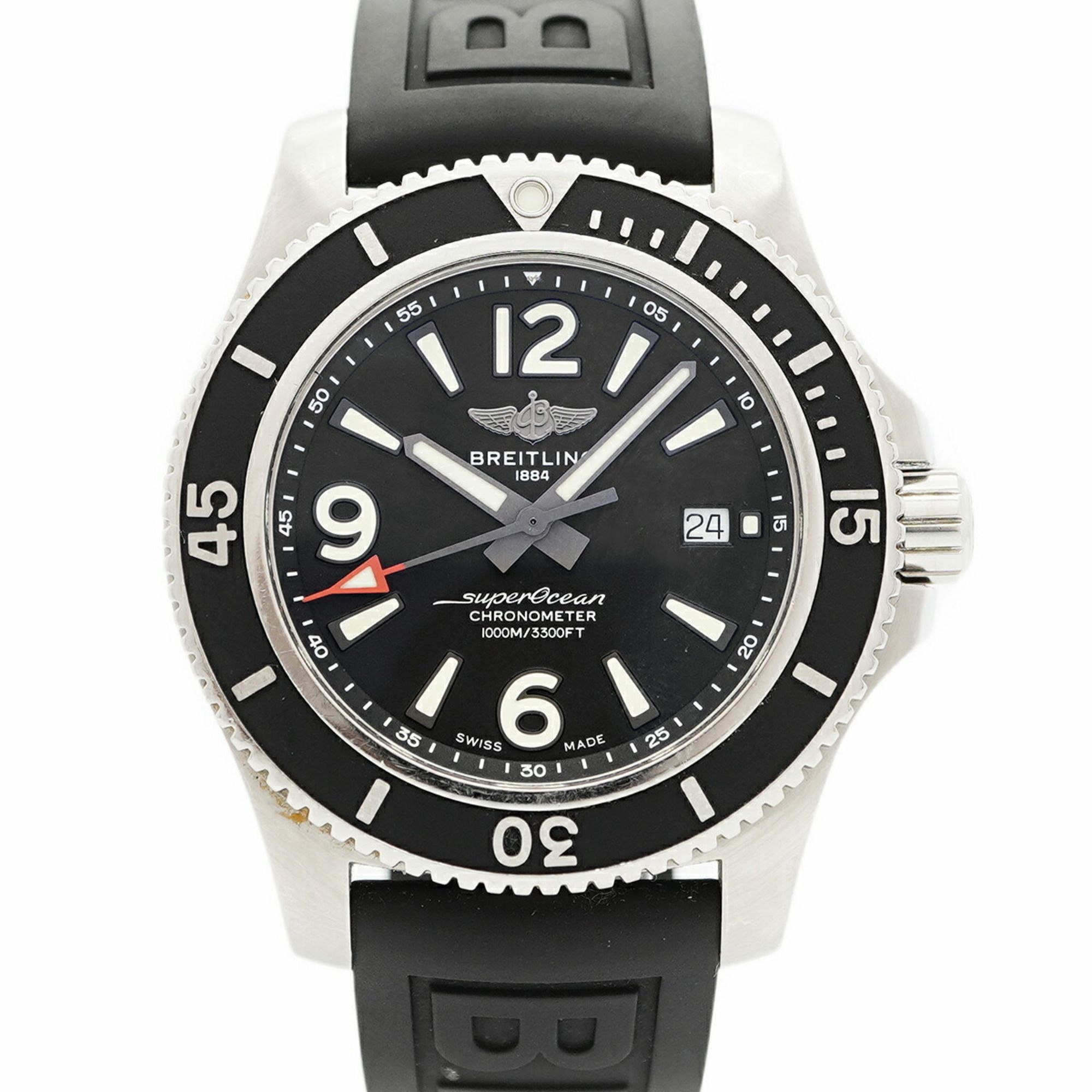 Breitling Superocean A17367 Black Dial Men's Watch