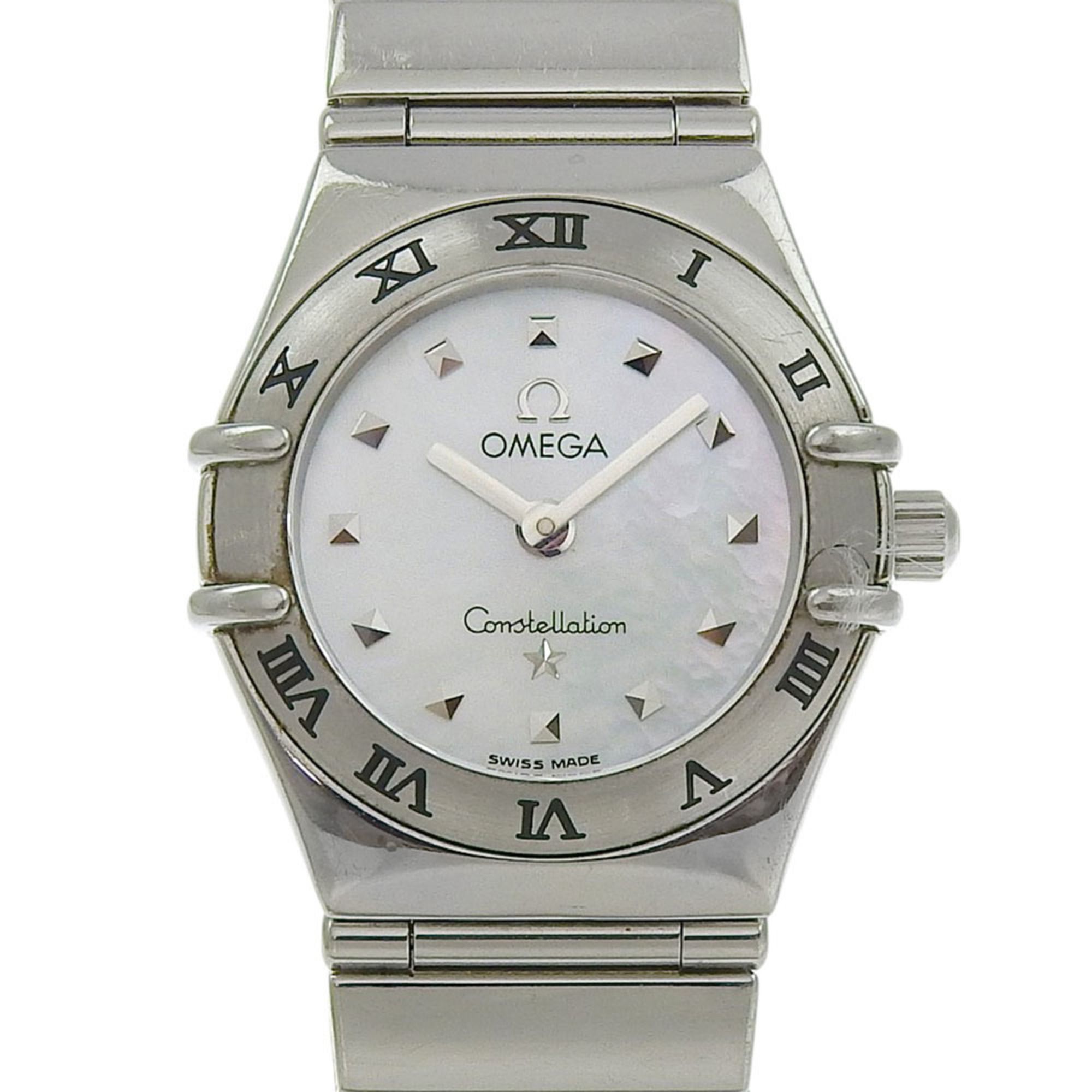 OMEGA Constellation My Choice Women's Watch 1561.70 Stainless Steel Shell Quartz Analog Display Whit