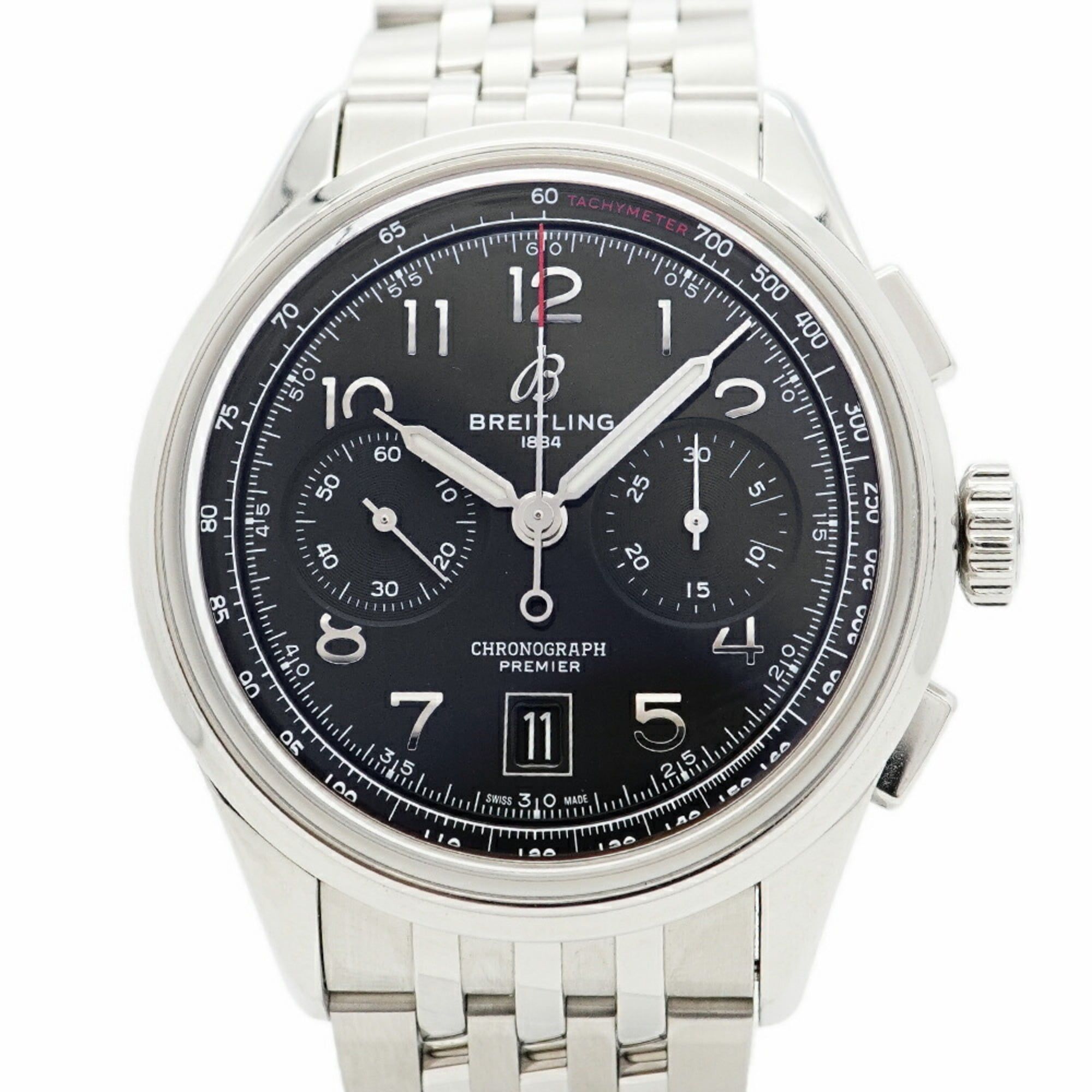 Breitling Premier B01 AB0145 Black Dial Men's Watch