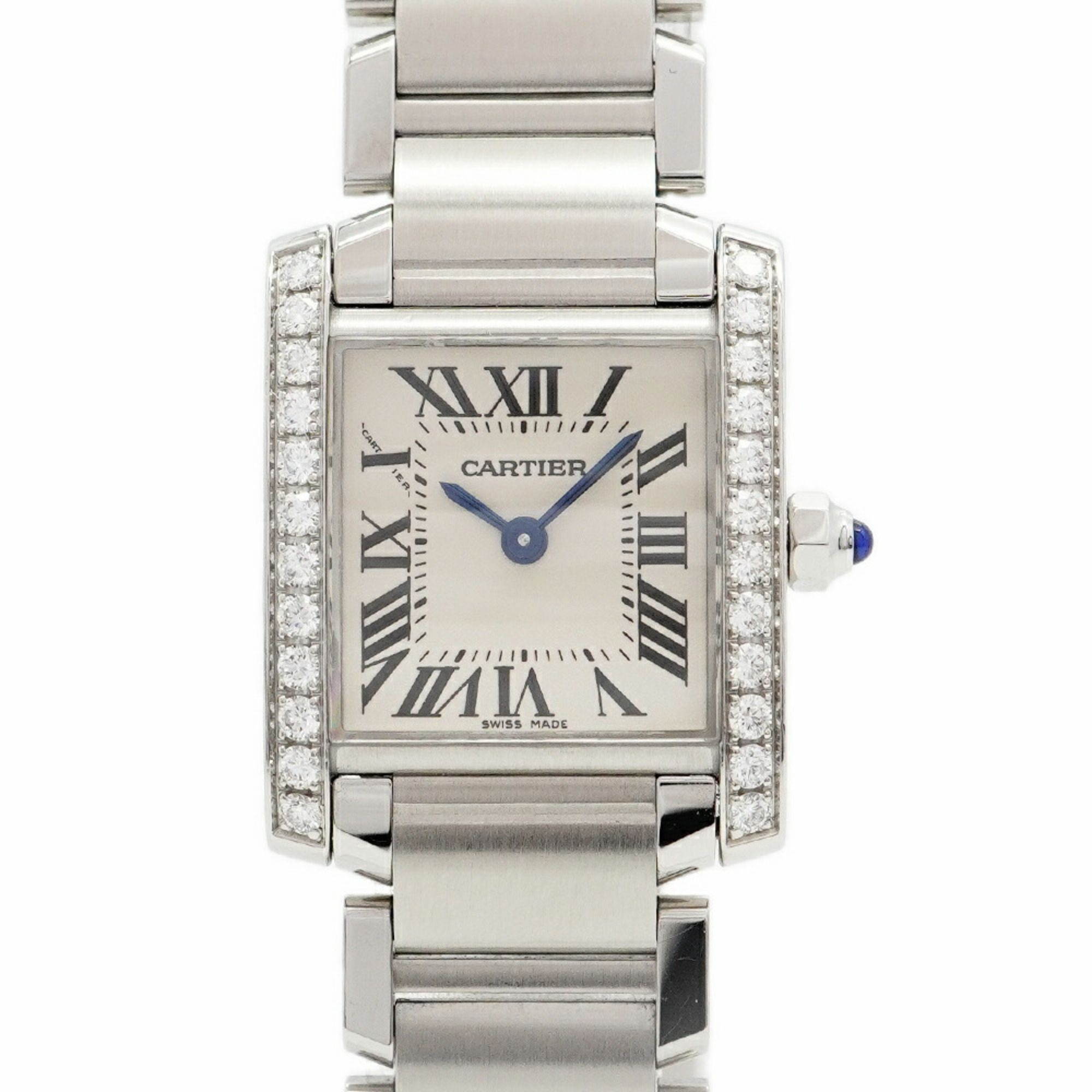 Cartier Tank Française SM W4TA0008 Ivory Dial Women's Watch