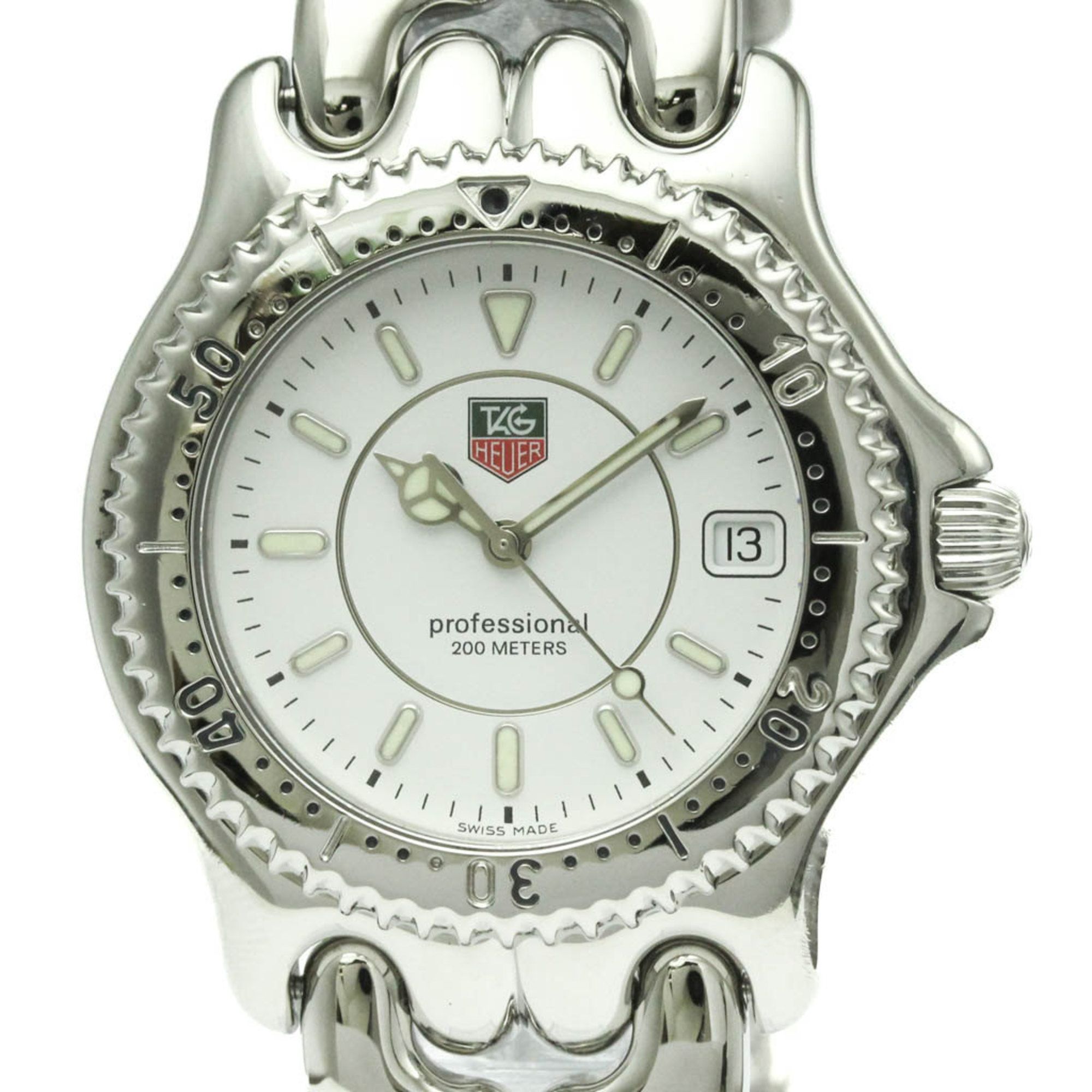 TAG HEUER Sel Professional 200M Steel Quartz Mens Watch WG1110 Polished