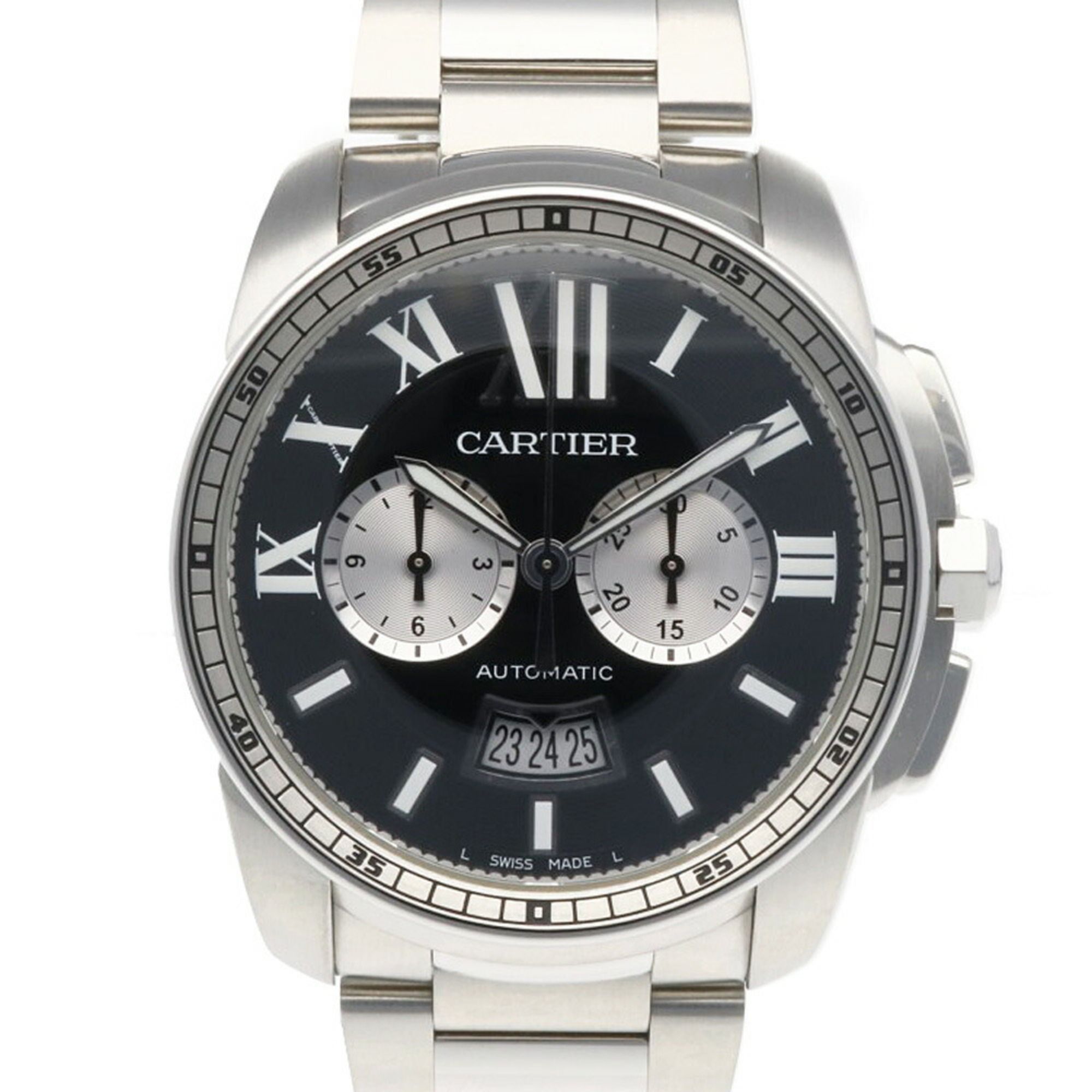Cartier Calibre de Watch, Stainless Steel 3578 Automatic, Men's, Overhauled