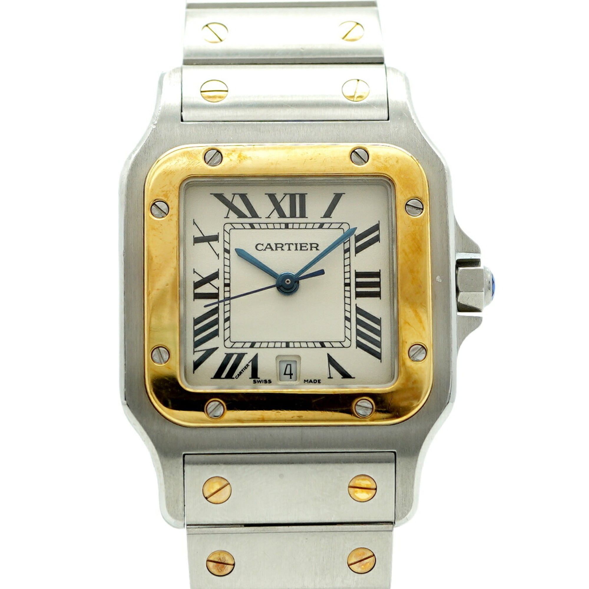 Cartier Santos Galbee LM W20011C4 Ivory Dial Boys' Watch