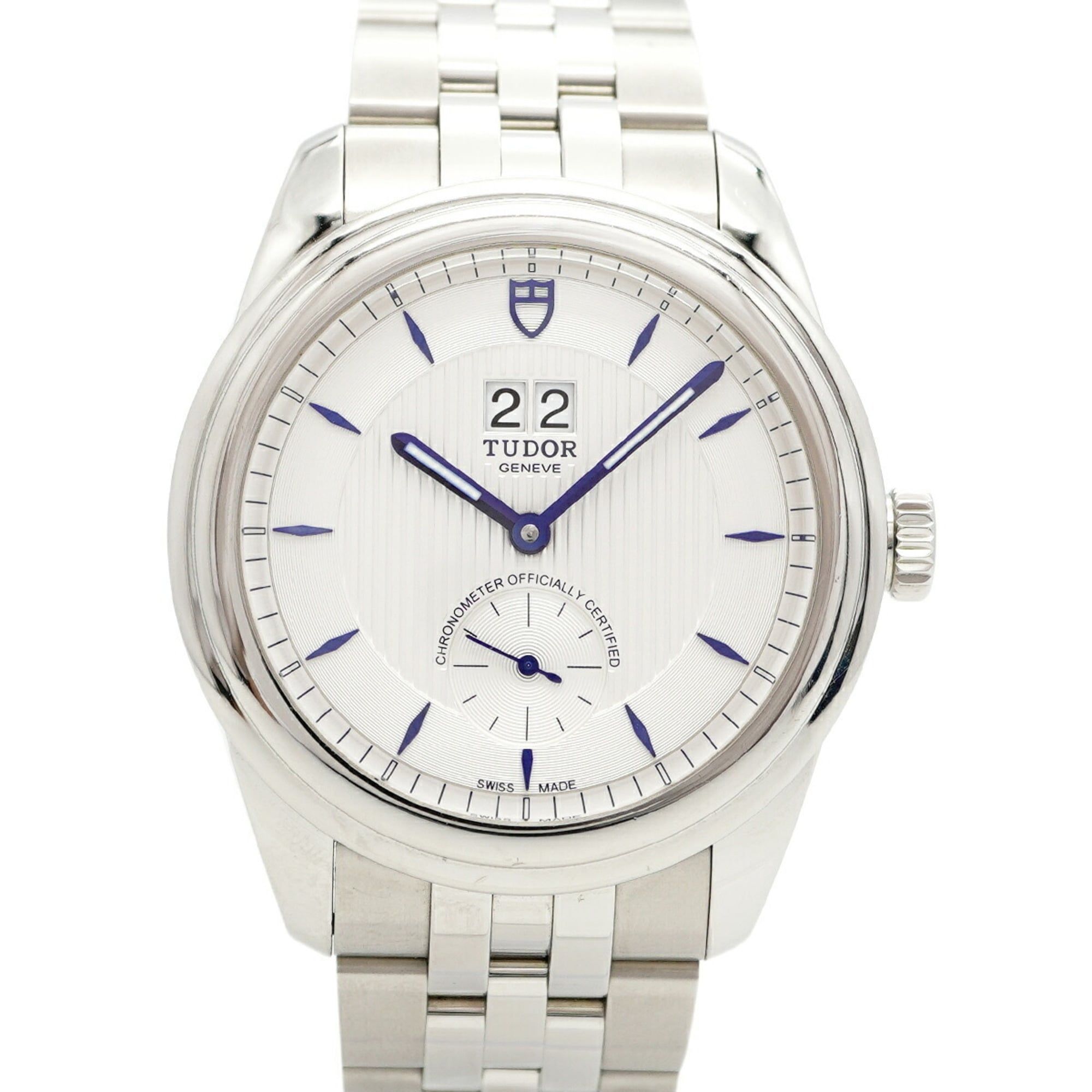 Tudor Glamour Double Date 57100 Silver Dial Men's Watch