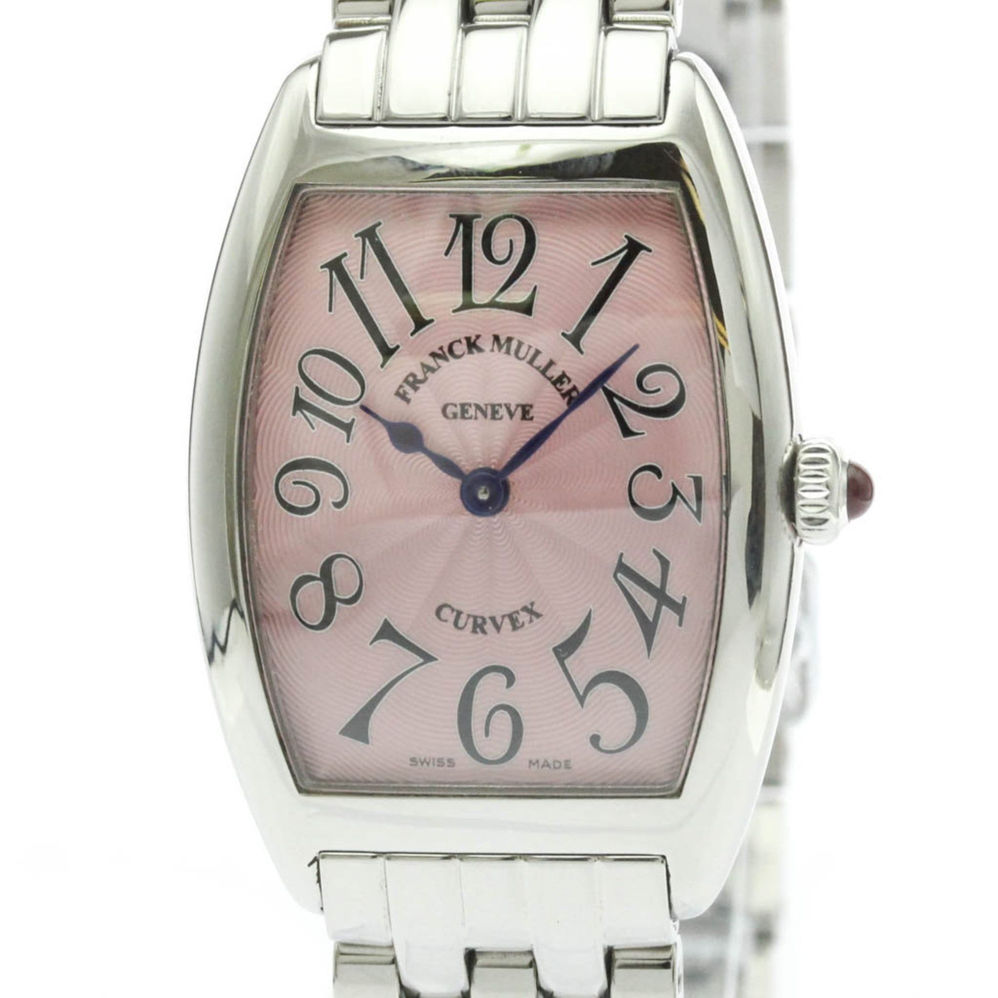 FRANCK MULLER Cintree Curvex Steel Quartz Ladies Watch 1752QZ Polished