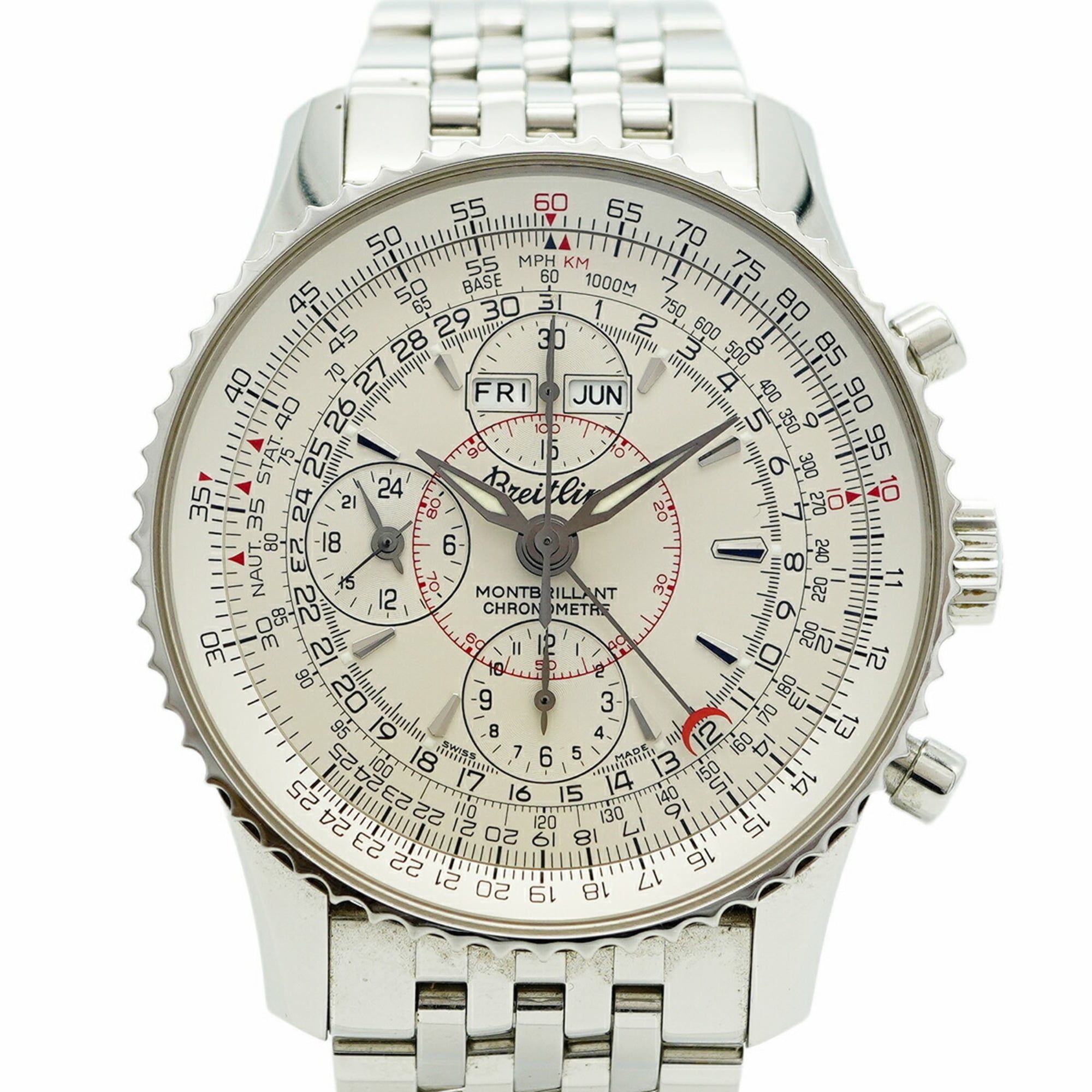 Breitling Navitimer A21330 Silver Dial Men's Watch