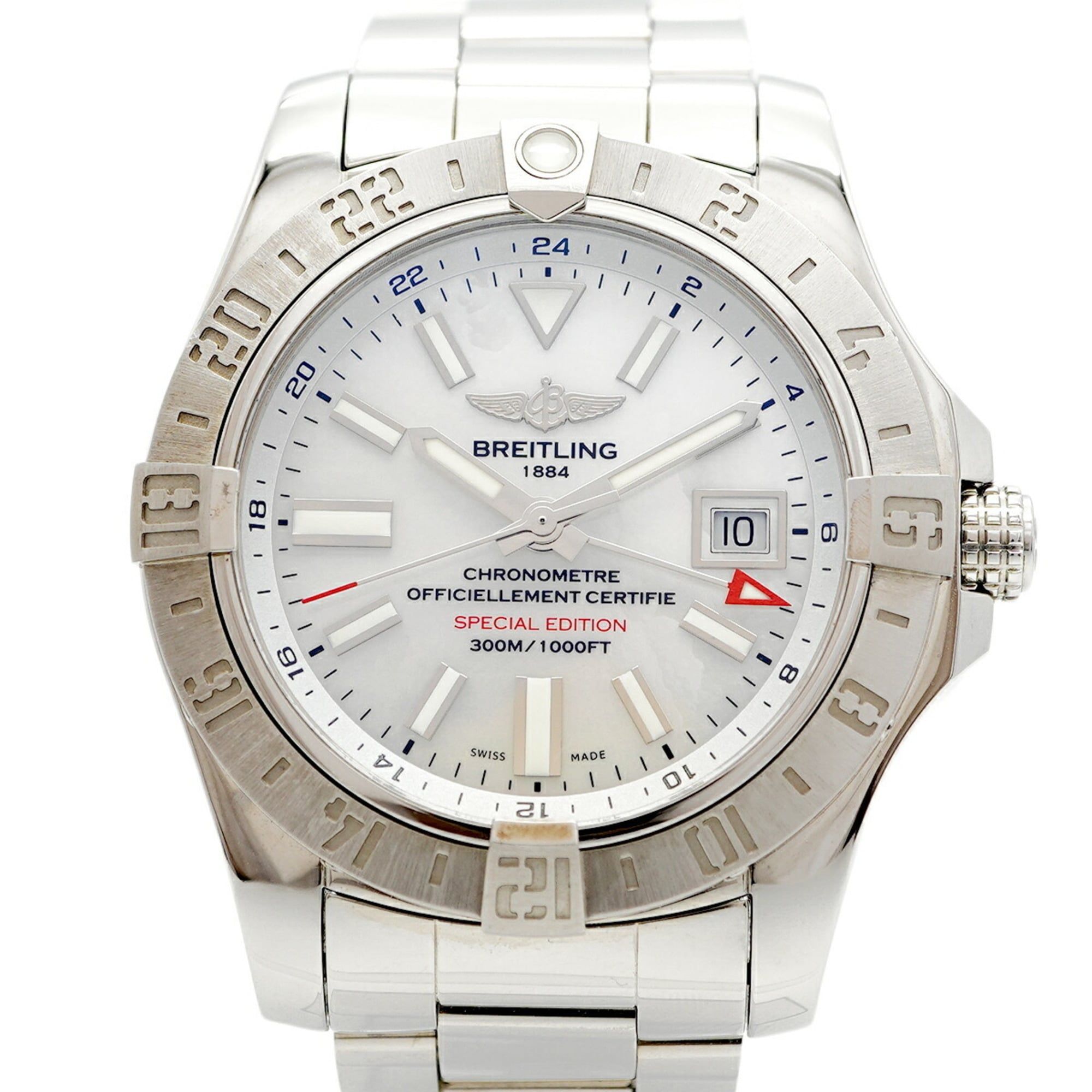 Breitling Avenger A32390 White Dial Men's Watch