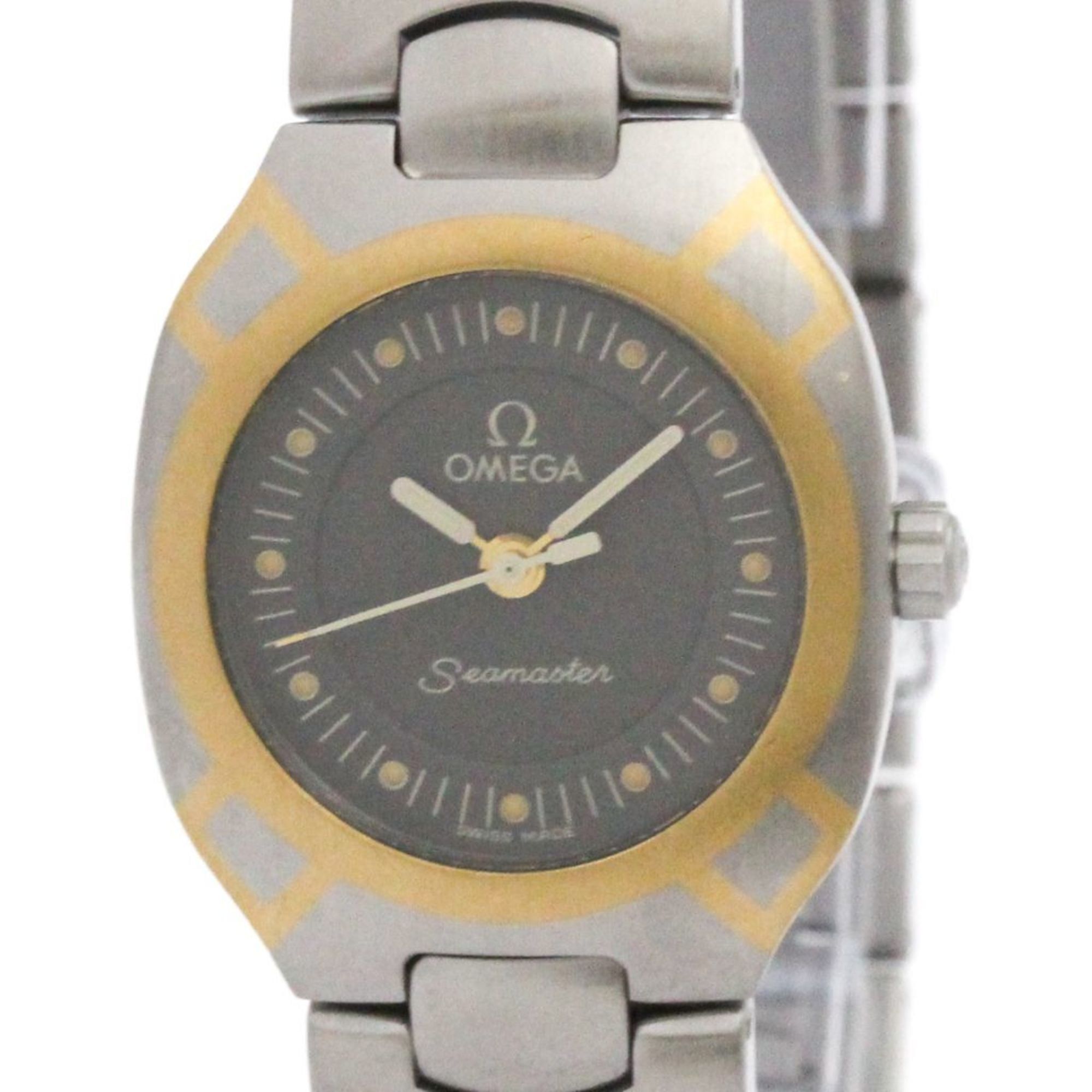 OMEGA Seamaster Polaris 18K Gold Steel Mens Watch 2570.40 Polished