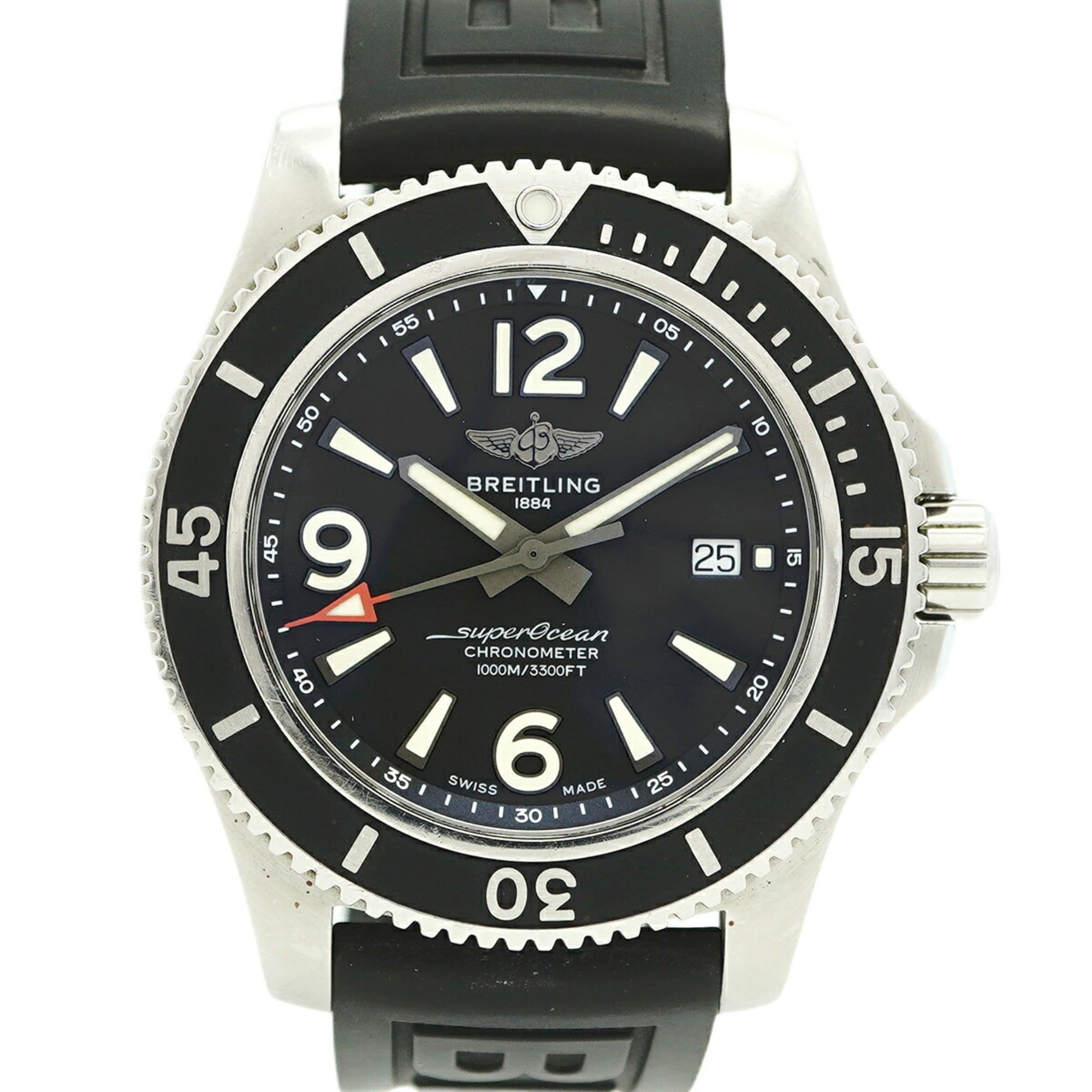 Breitling Superocean A17367 Black Dial Men's Watch