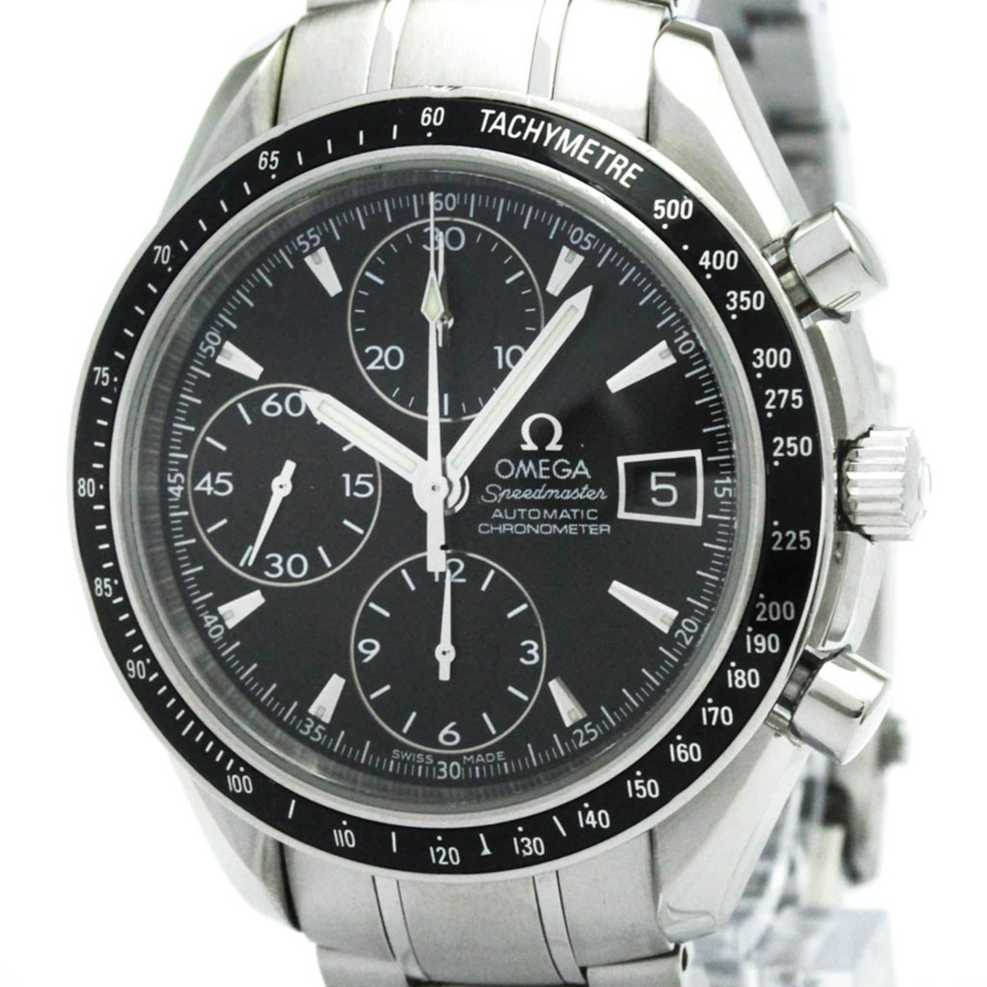 OMEGA Speedmaster Date Steel Automatic Mens Watch 3210.50 Polished