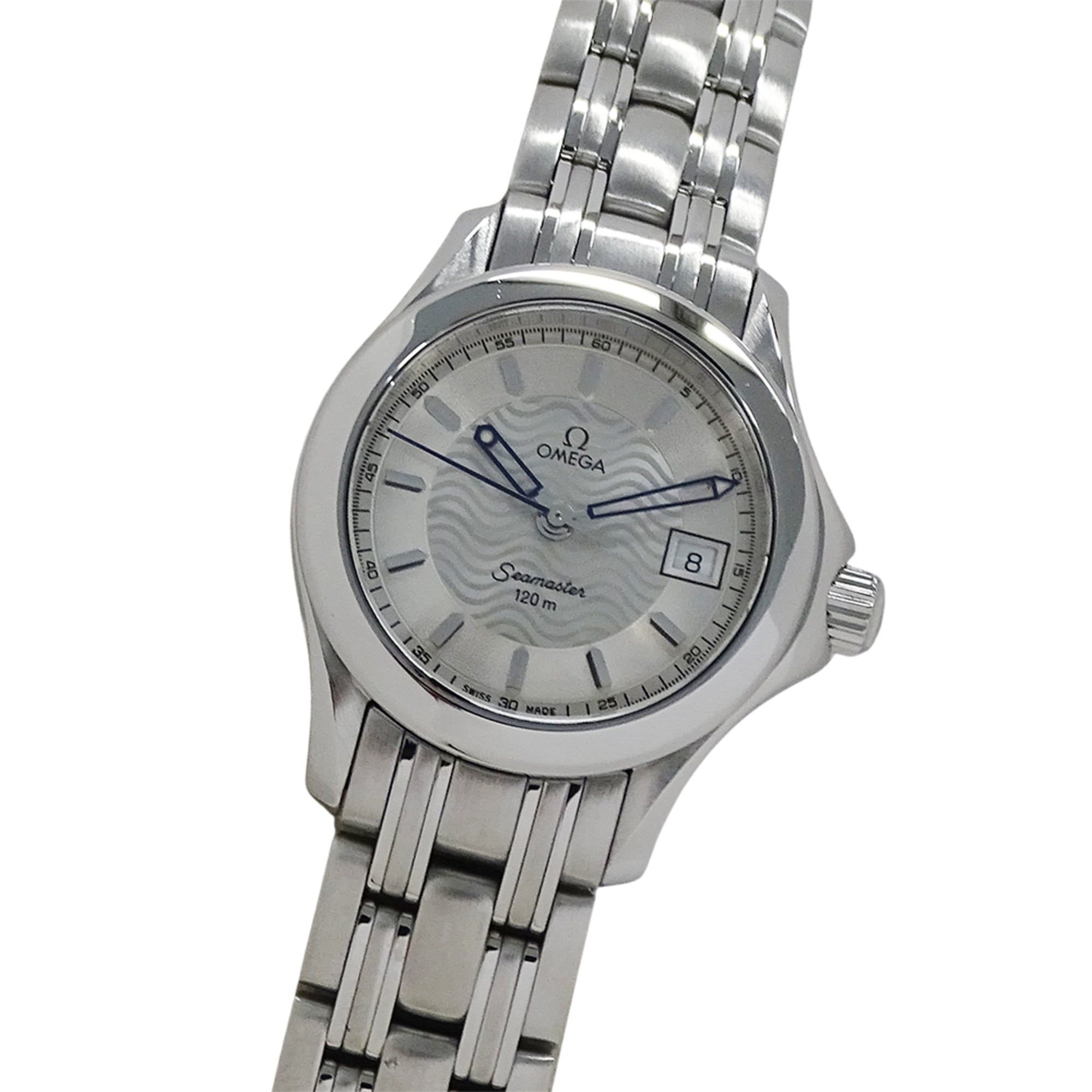OMEGA Seamaster 2571.31 Women's Watch, 120m, Date, Quartz, QZ, Stainless Steel, Silver, Polished