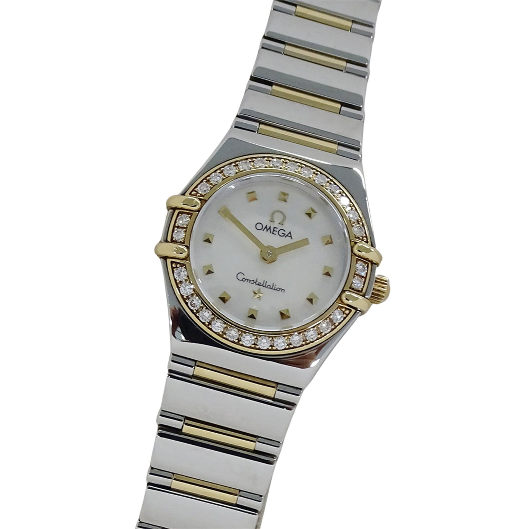 OMEGA Constellation Mini My Choice 1365.71 Women's Watch, Shell Diamond Quartz Movement, Stainless S