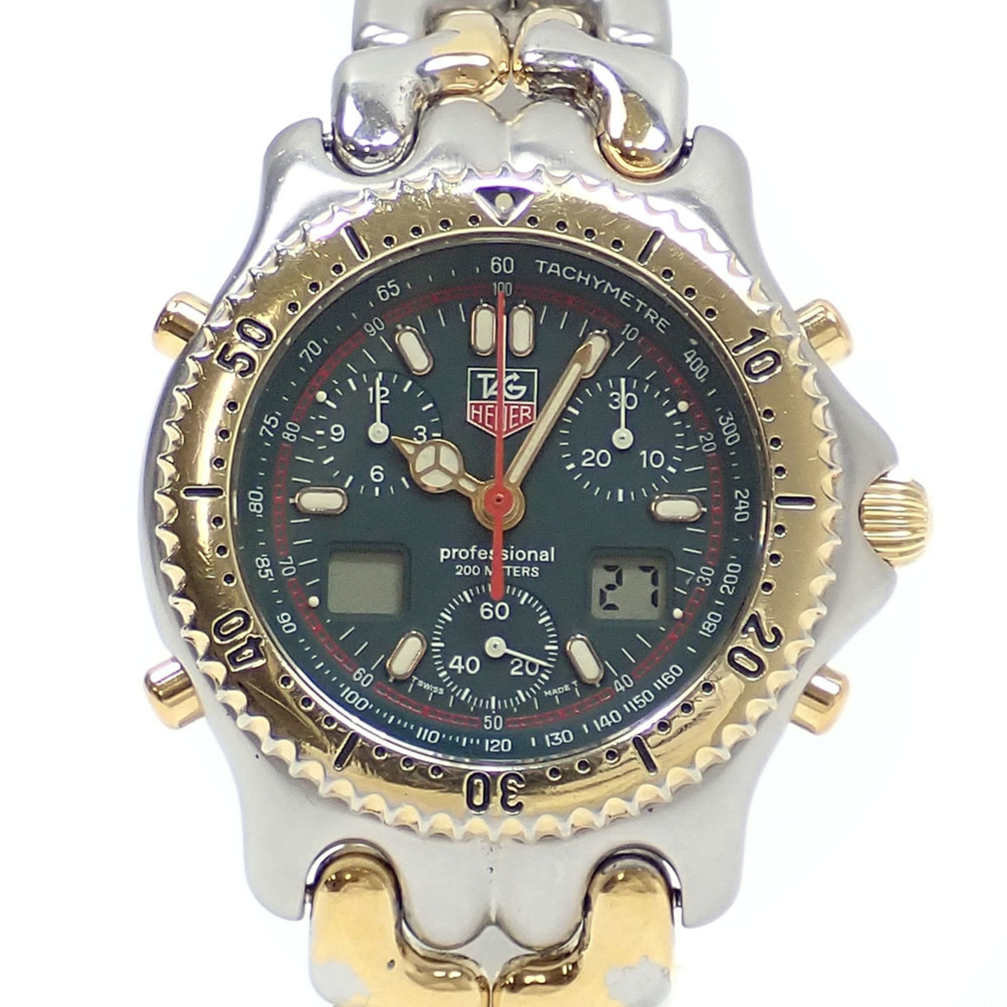 TAG Heuer Senna Model Men's Quartz Watch, Stainless Steel GP, CG-1124-0, Battery-Powered