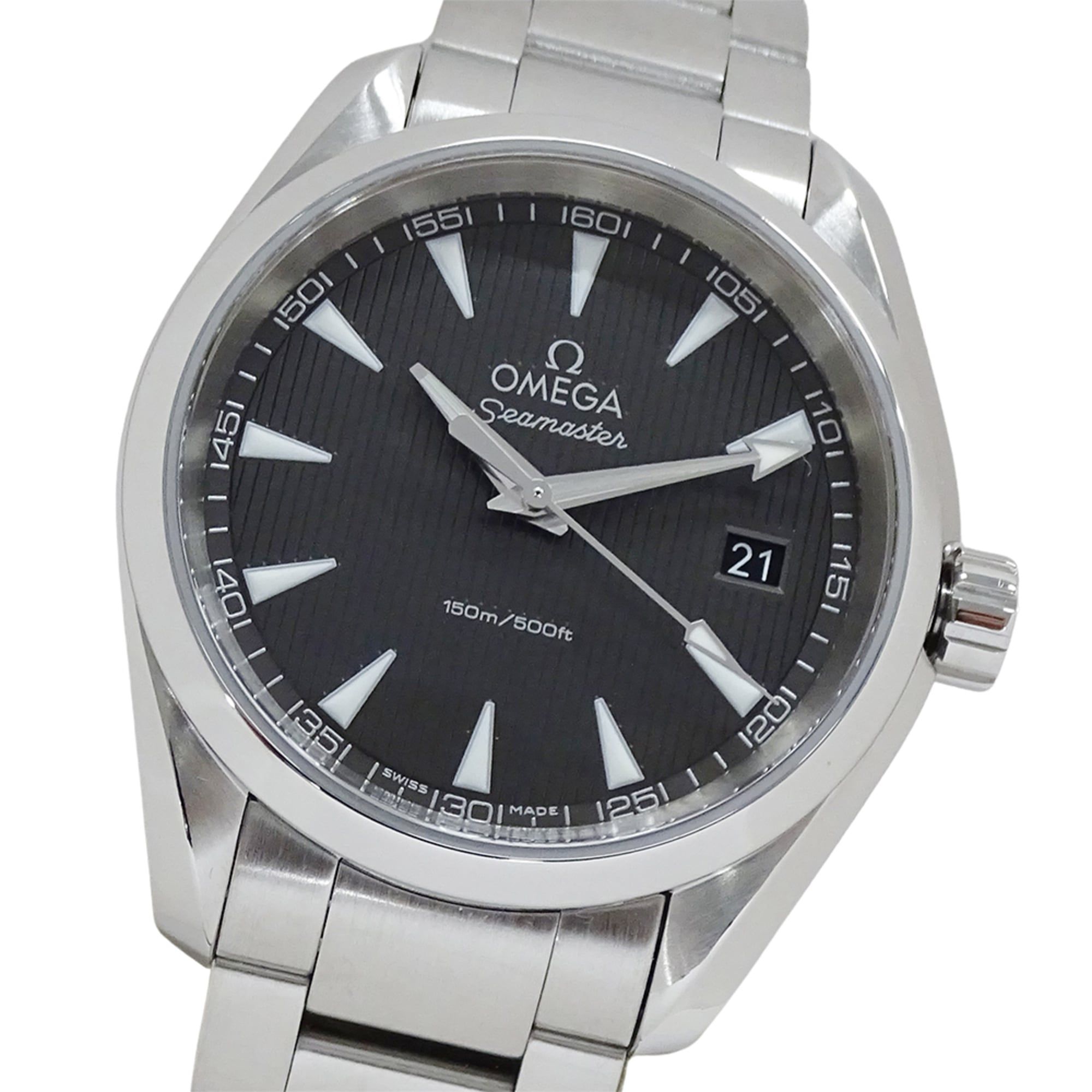 OMEGA Seamaster Aqua Terra 231.10.39.60.06.001 Men's Watch, Date, 150m, Quartz Movement, QZ Stainles