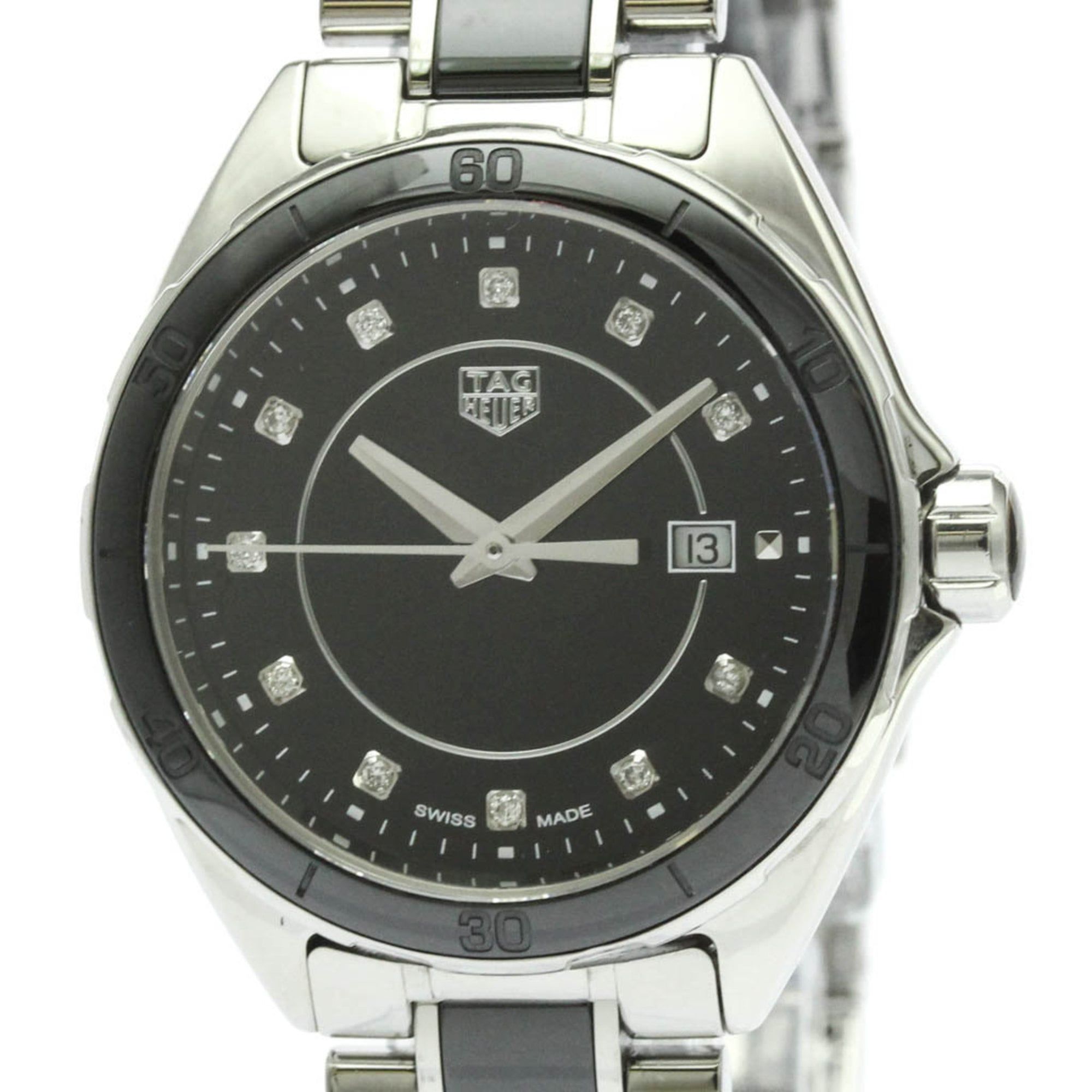 TAG HEUER Formula 1 Diamond Steel Quartz Ladies Watch WBJ141AB Polished