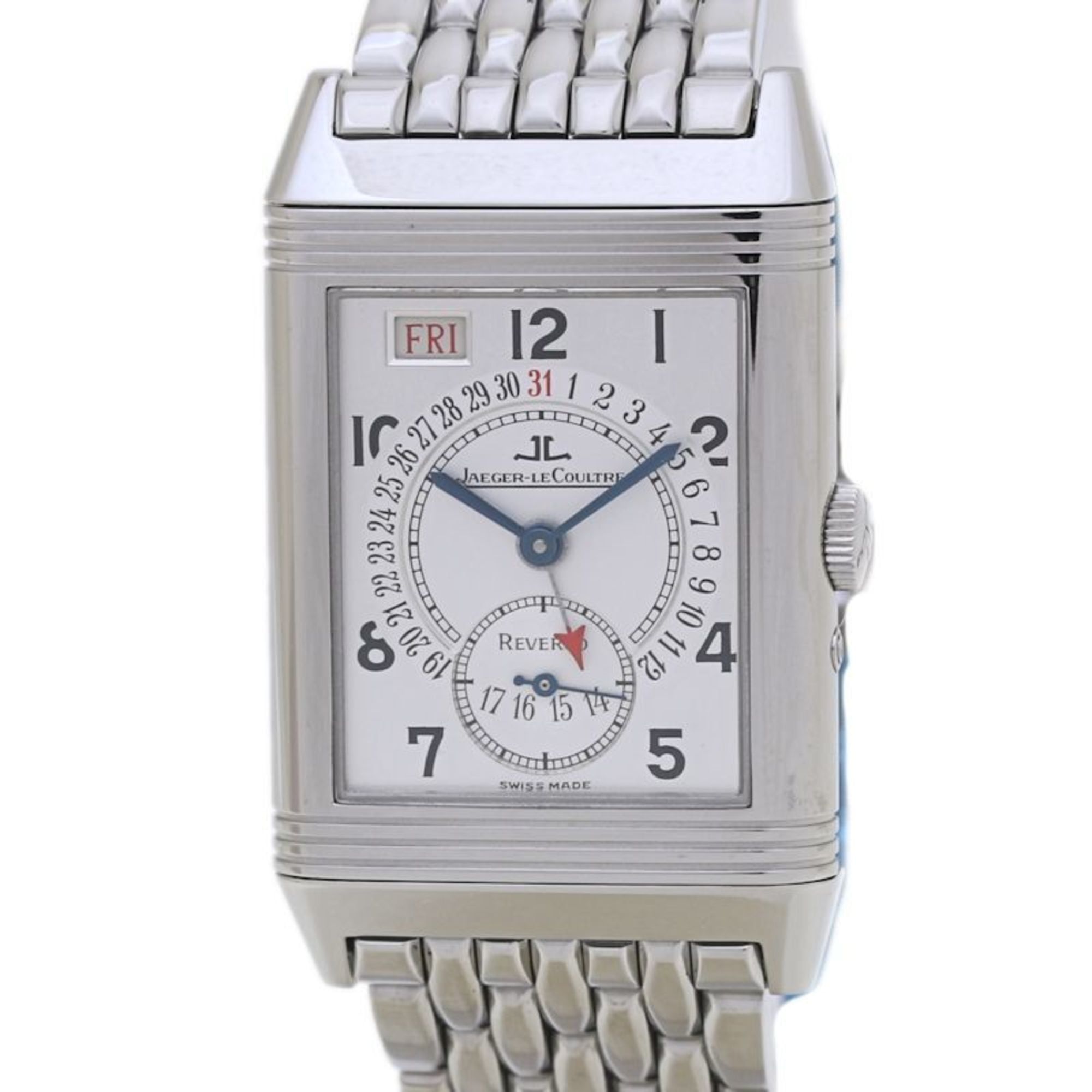 JAEGER-LECOULTRE Reverso Pointer Date Q273842A 270.840.362B Men's Stainless Steel Watch 40071