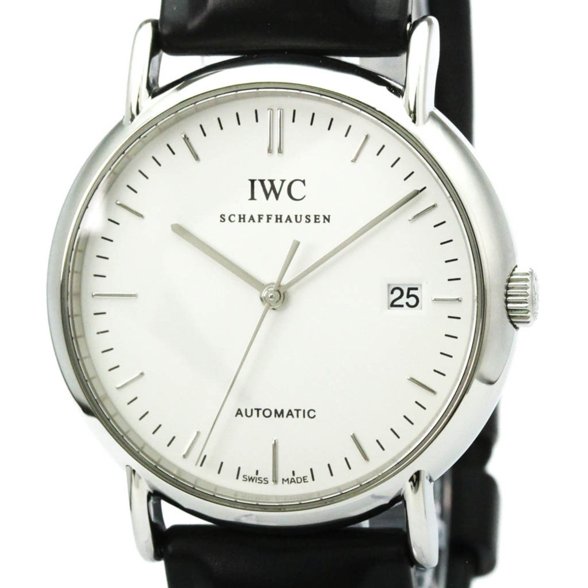 IWC Portofino Stainless Steel Automatic Mens Watch IW353301 Polished