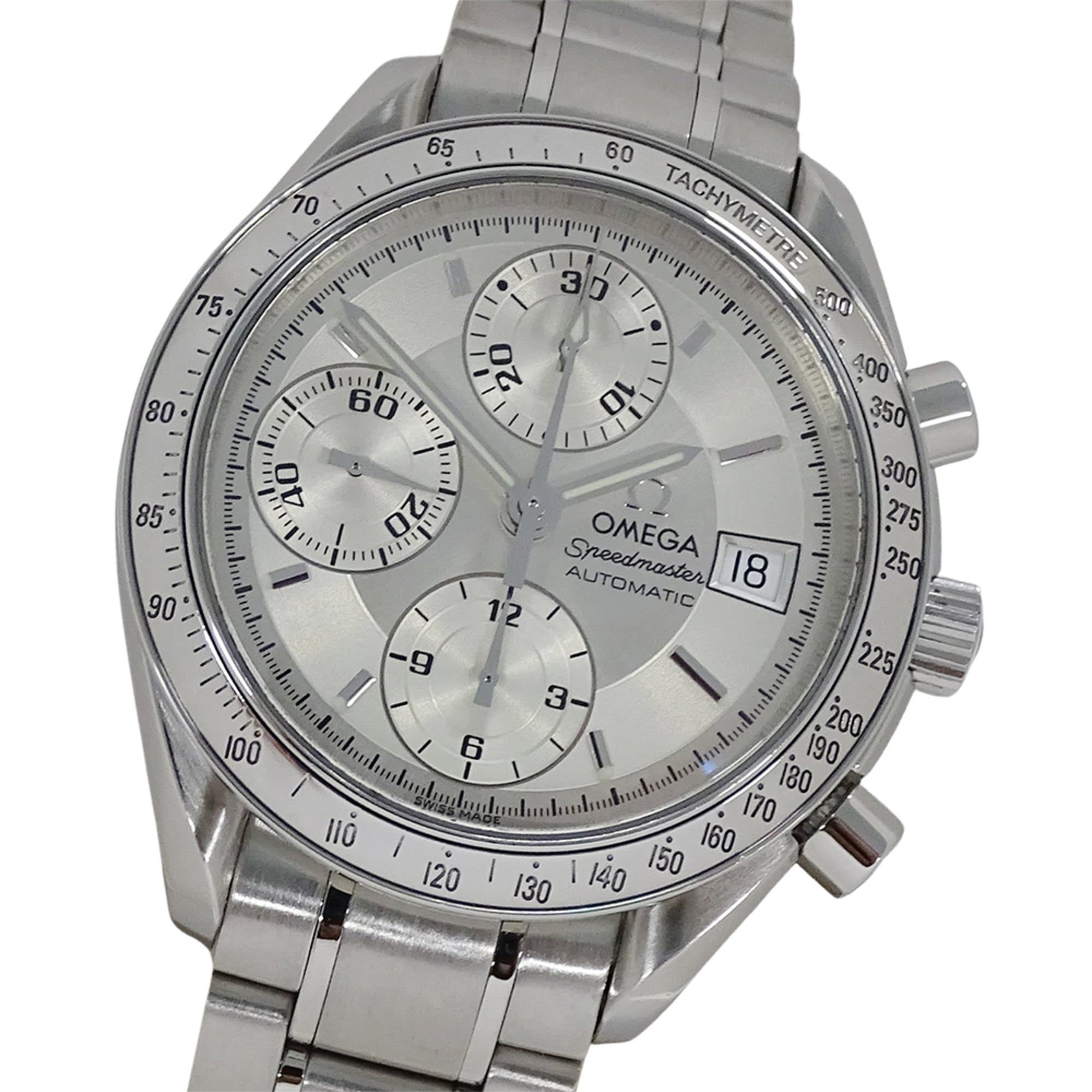 OMEGA Speedmaster 3513.30 Men's Watch, Date, Chronograph, Automatic, Stainless Steel, Silver, Polish