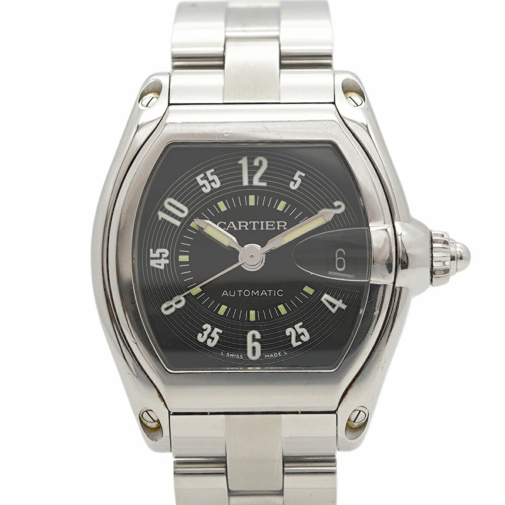 Cartier Roadster LM W62004V3 Black Dial Men's Watch