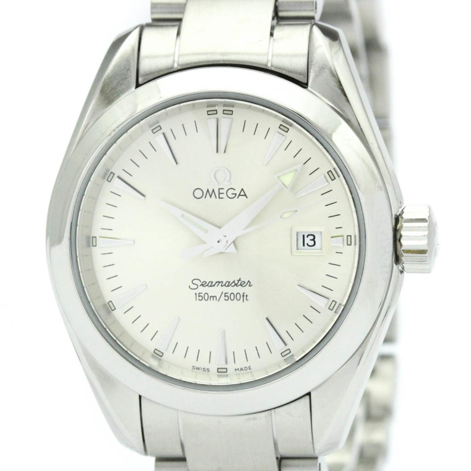 OMEGA Seamaster Aqua Terra Steel Quartz Ladies Watch 2577.30 Polished