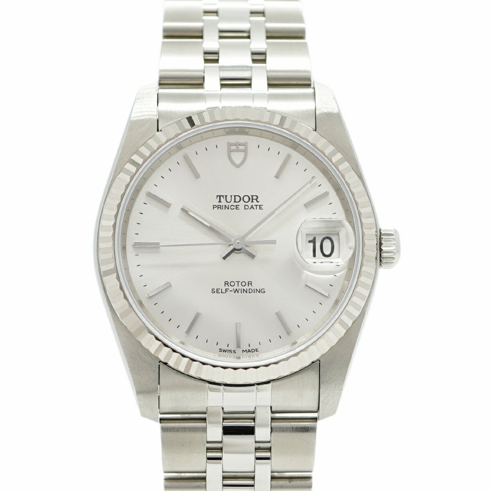 Tudor Prince Oysterdate 74034 Silver Dial Watch for Men and Women