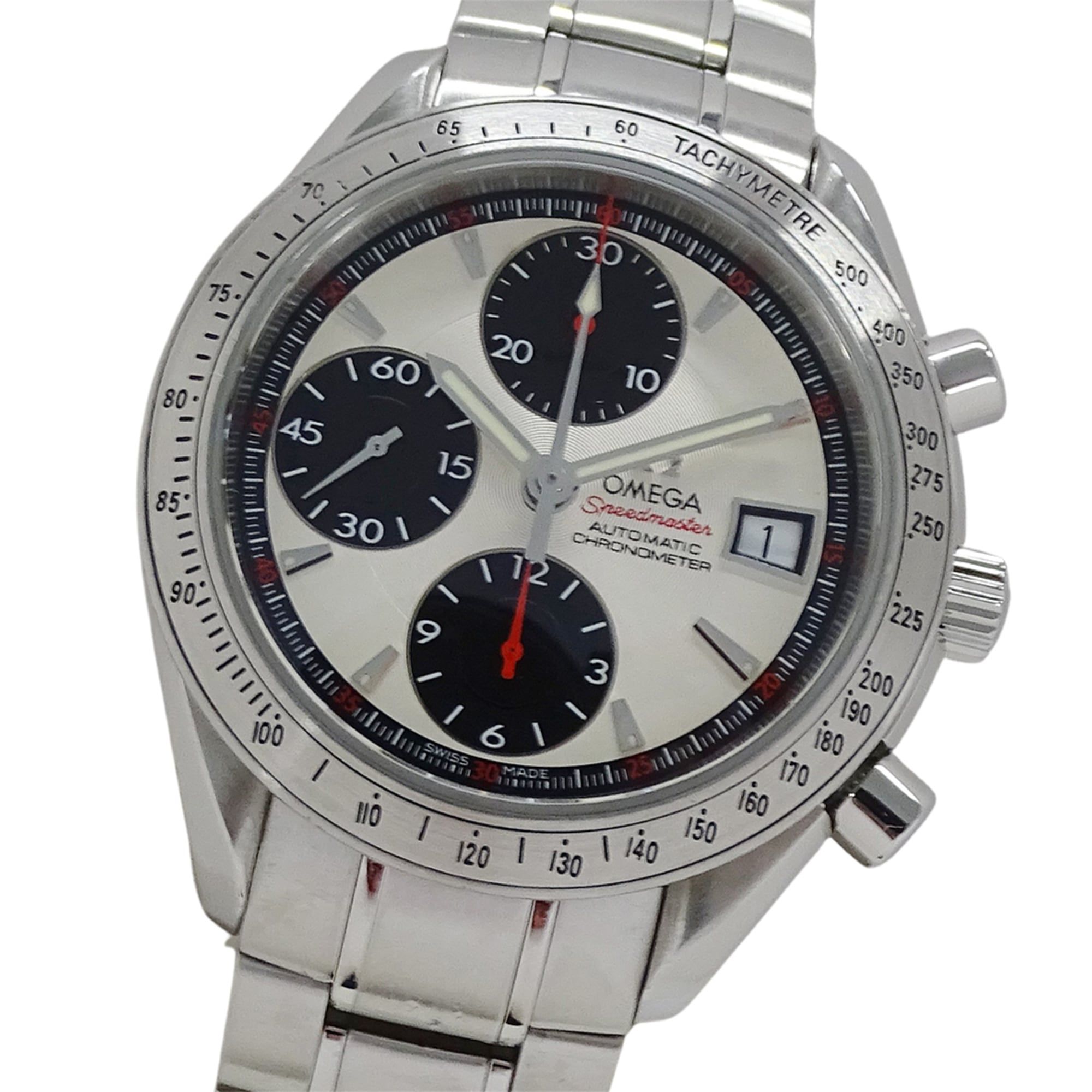 OMEGA Speedmaster 3211.31 Men's Watch, Date, Chronometer, Automatic, Stainless Steel, Silver, Polish