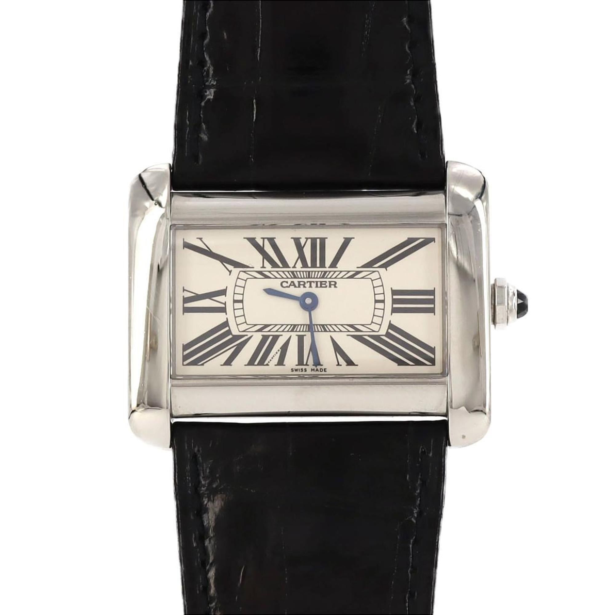 Cartier Tank Divan LM W6300655 Stainless Steel Quartz Watch