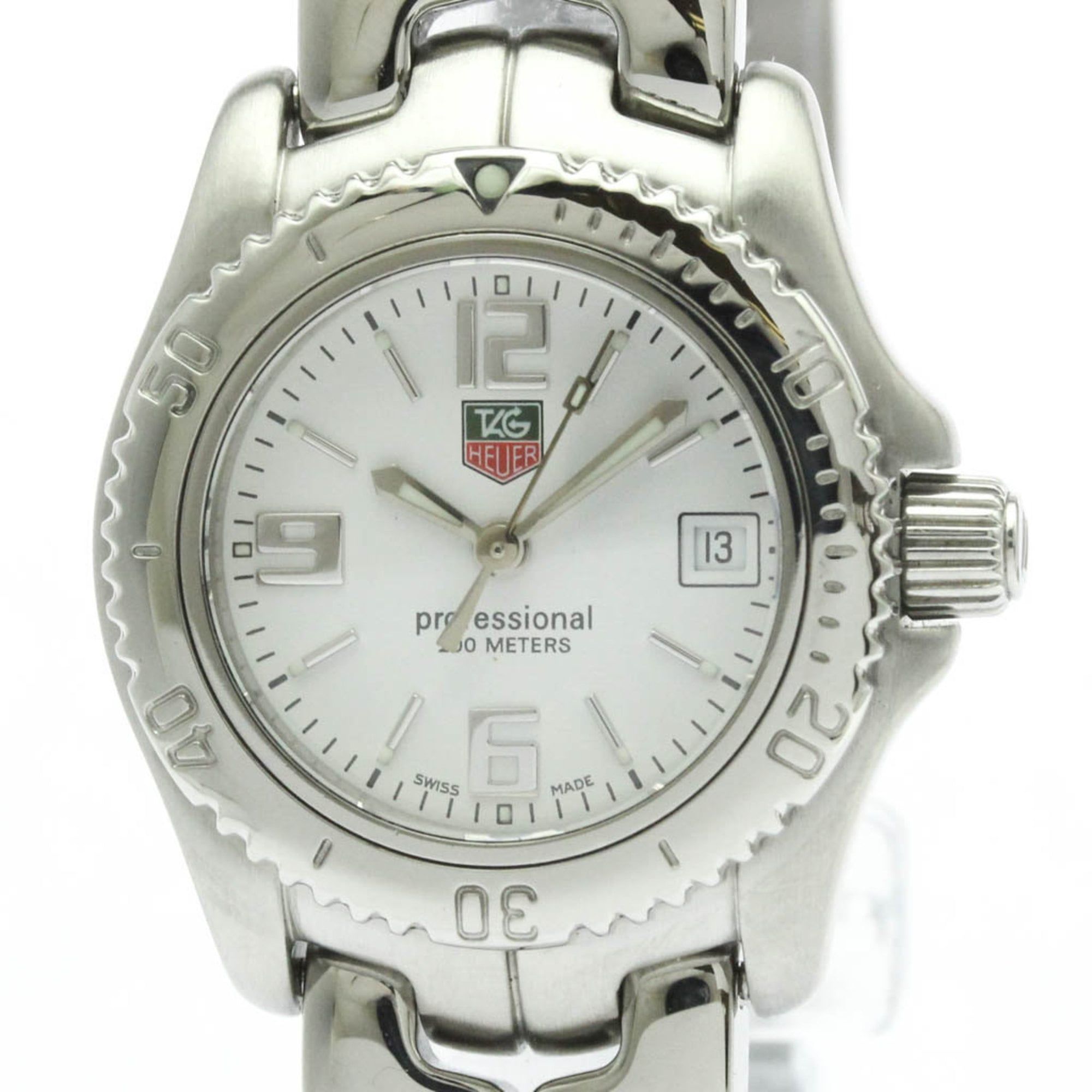 TAG HEUER Link Steel Quartz Ladies Watch WT1414 Polished