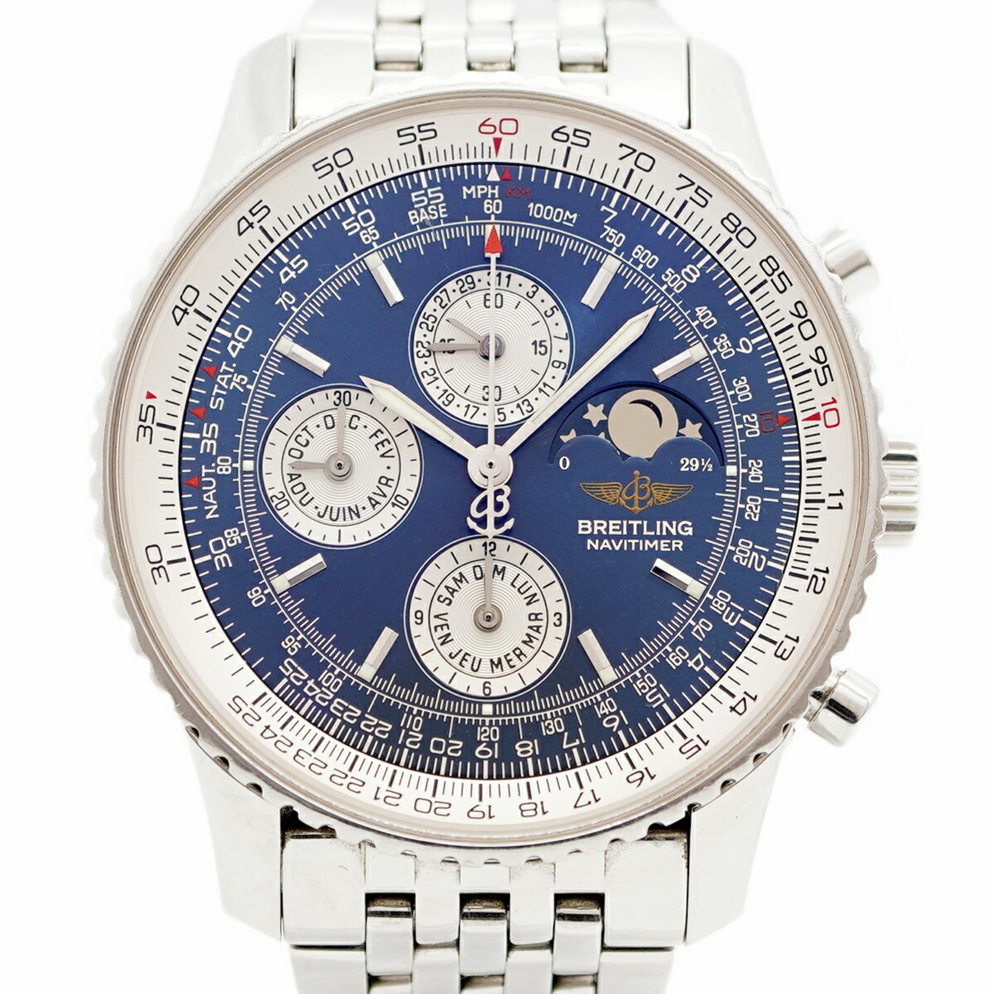 Breitling Navitimer A19340 Blue Dial Men's Watch