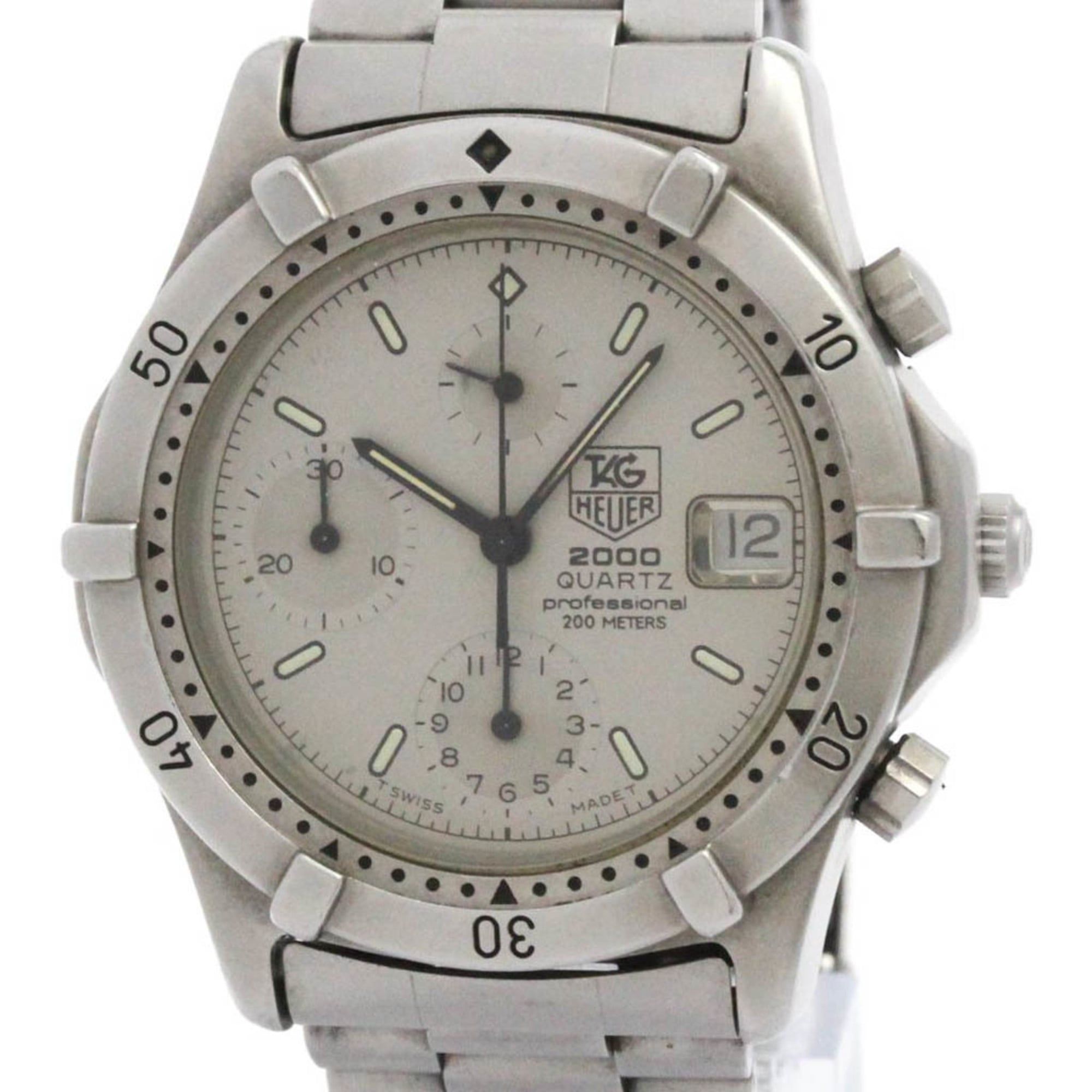 TAG HEUER 2000 Series Steel Quartz Mens Watch 262.206 1