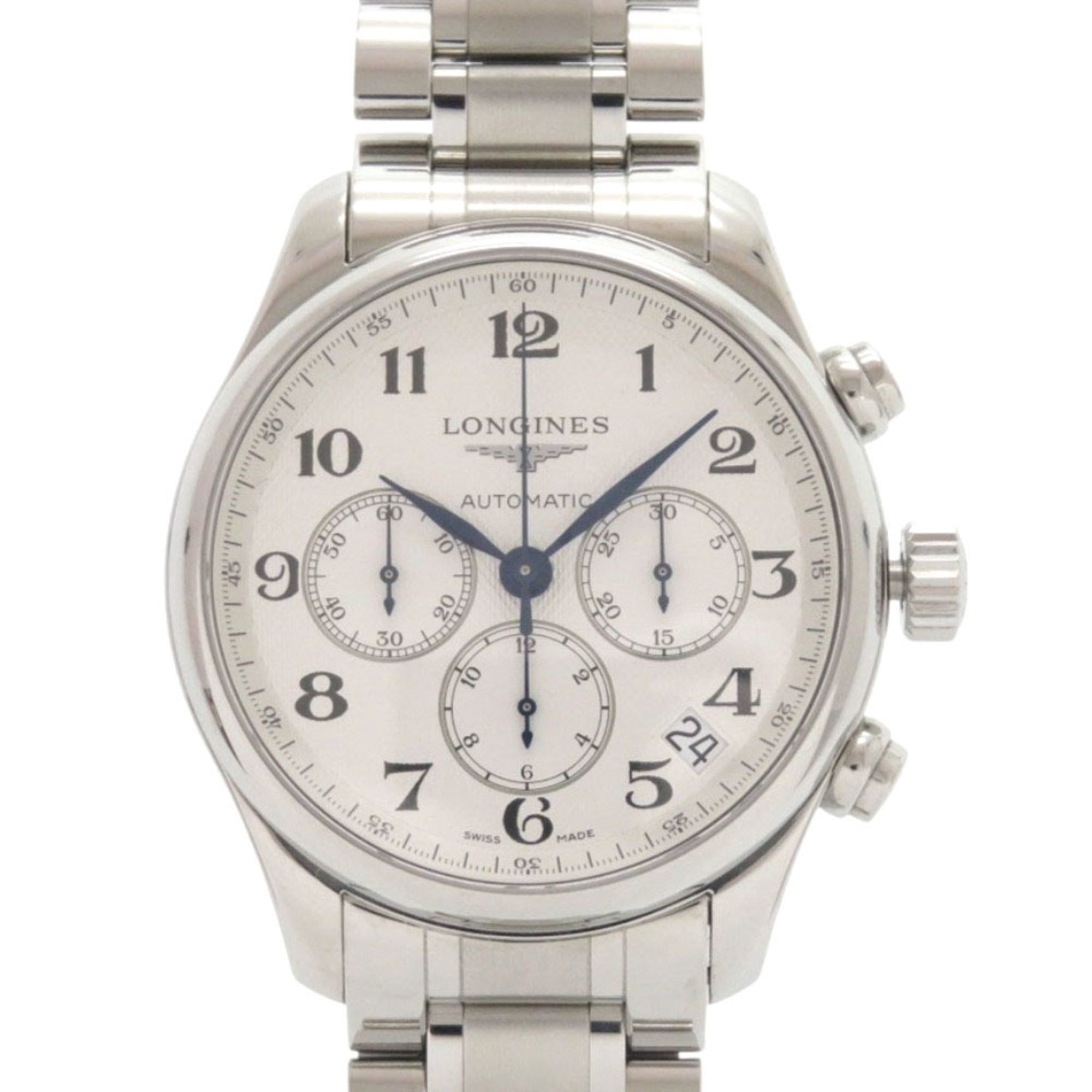 Longines Master Collection L2.693.4.78.6 Stainless Steel White Dial Silver Automatic Watch 1583 LONG