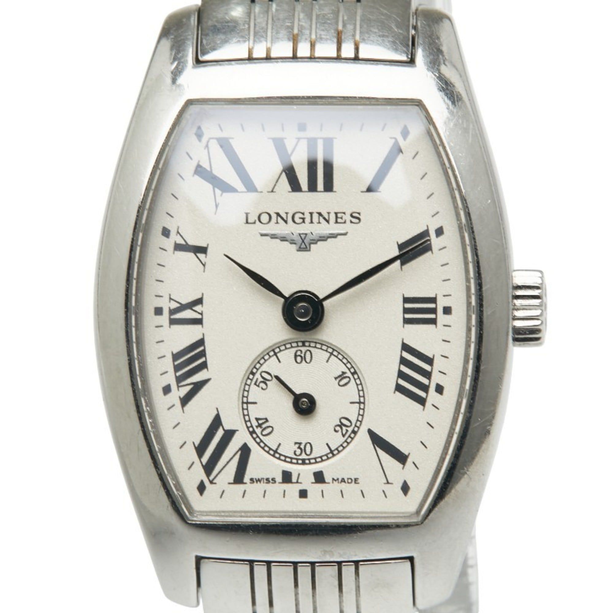 Longines Evidenza Small Seconds Watch L2.175.4 Quartz Movement with Silver Dial and Stainless Steel