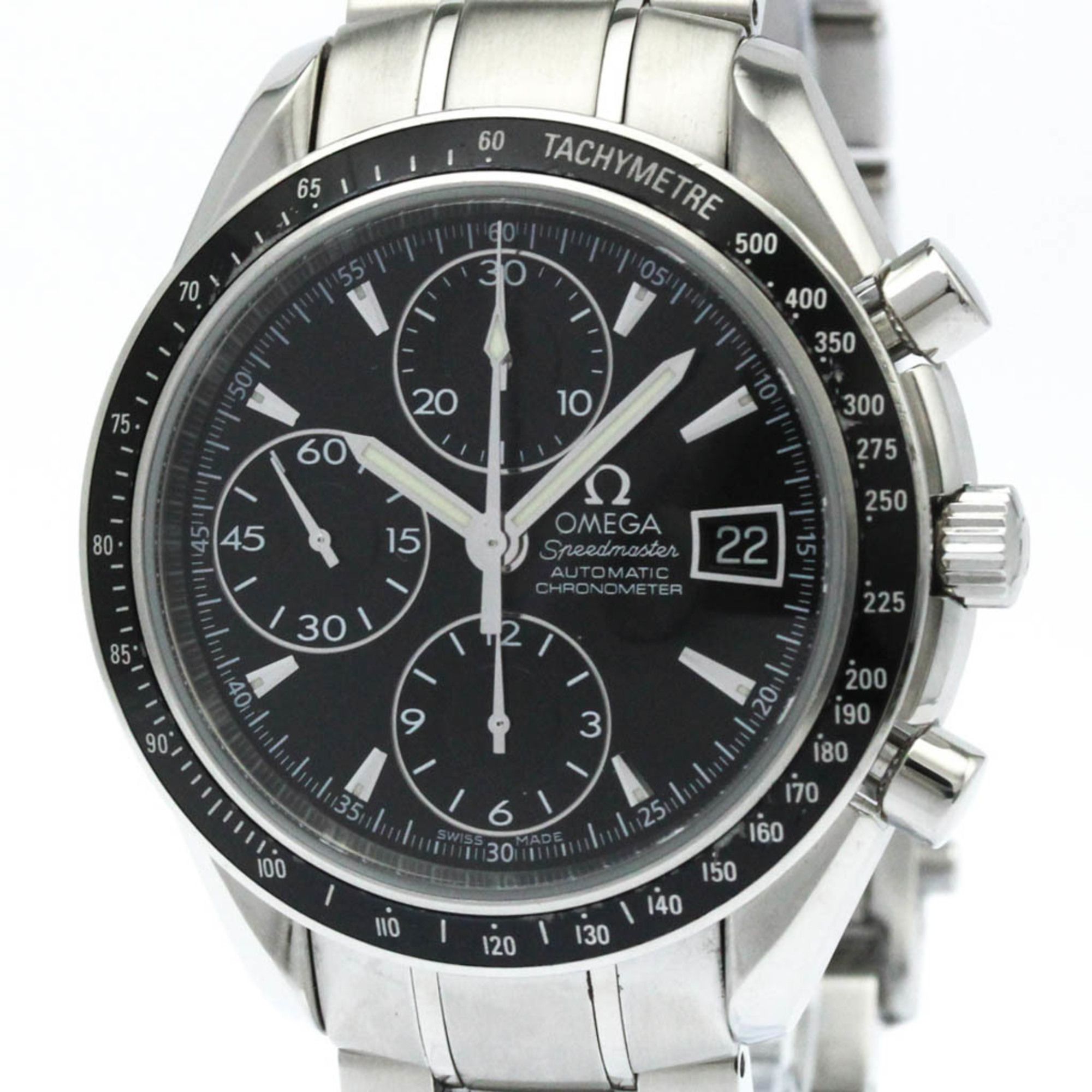 OMEGA Speedmaster Date Steel Automatic Mens Watch 3210.50 Polished