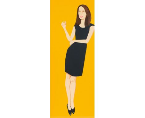  Alex Katz* Black Dress - Christy (Turlington), 2015 Silkscreen; gerahmt, 203 x 76 cm Signiert und nummeriert links unten: Al