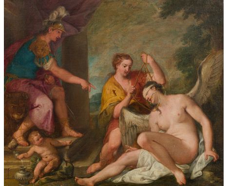  Giovanni Segala Allegorie der Tugenden und Laster - Die Vernunft (ratio) mäßigt (temperantia) die Habgier (avaritia) Öl auf 
