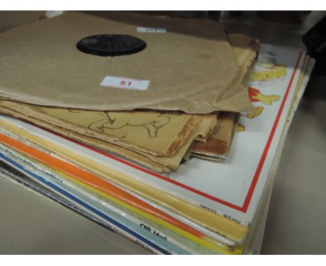 A mixed selection of LP and 78s including musicals and Elvis