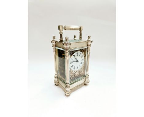 Charles Frodsham Co Ltd, limited edition silver carriage clock (no 13) made to commemorate Queen Elizabeth’s  II silver jubil