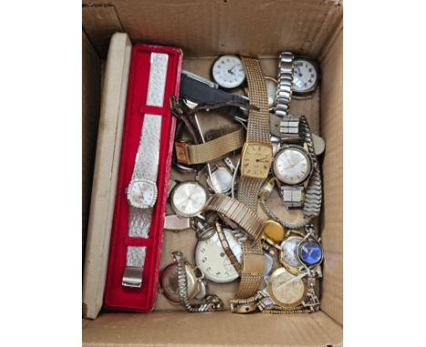 A group of mixed watches including gold plated examples Timex Snoopy, Pulsar, Elle, Atlantic, Omnia, etc (26)