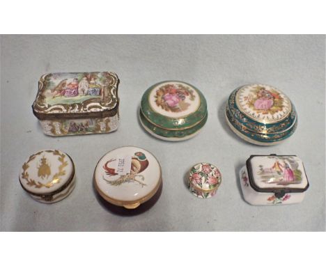 AN ENAMELLED PATCH BOX with other similar items