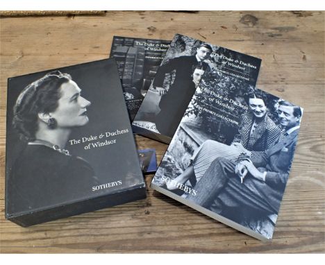 THE DUKE AND DUCHESS OF WINDSOR: SOTHEBY'S 3 VOL. CATALOGUE First edition, three vols in slipcase. from the sale September 11