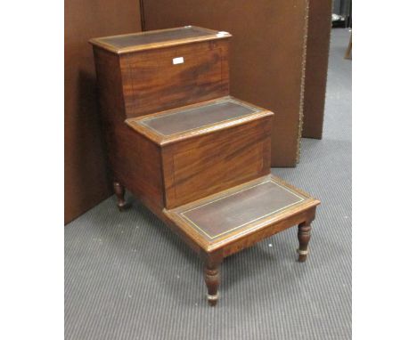 A set of 19th century Commode Library Steps 68cm high  