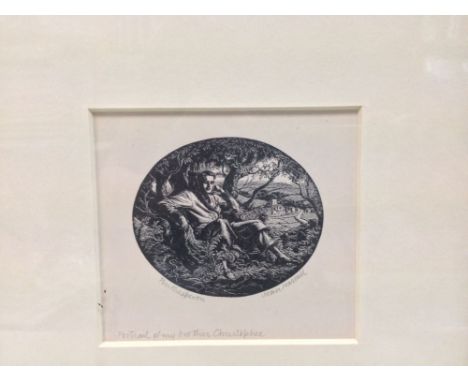 Joan Hassall (1906-1988) Robert Burns' Mouse; and Portrait of my brother Christopher, wood engravings, both signed and inscri