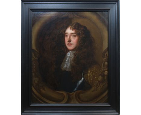 ATTRIBUTED TO MARY BEALE (BRITISH 1633 - 1699),PORTRAIT OF GEORGE VILLIERS 4TH, VISCOUNT GRANDISONoil on canvas, inscribed to