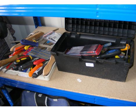 A selection of useful tools including tool box