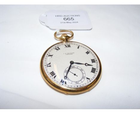 An 18ct gold Benson of London gents pocket watch  CONDITION REPORT Our team of trusted experts are on hand to help and always