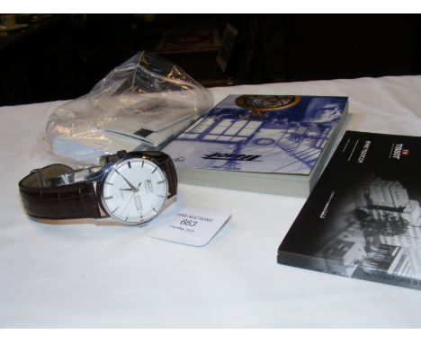 A gents Tissot Visodate Automatic wrist watch with day and date aperture with manual
