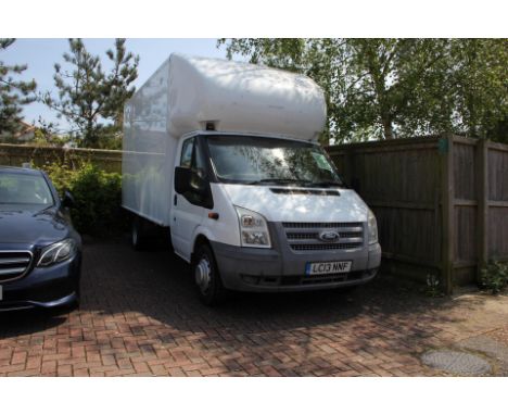 FROM A DECEASED'S ESTATE - Ford Transit 125 T350 RWD - Body Type - Luton Van - Reg. No. LC13 NNF - 2198 CC - Diesel - First R