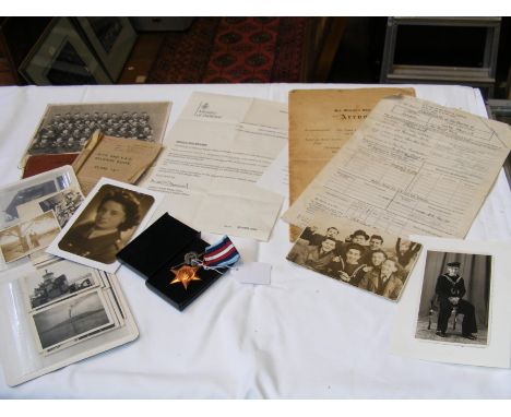 A selection of WWII military service records relating to Lesley Edward Jones including His Majesty's Ship Arrow